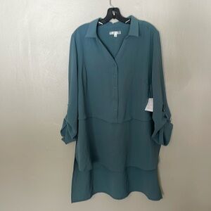 NWT Daily Thread Teal Tunic. 1X